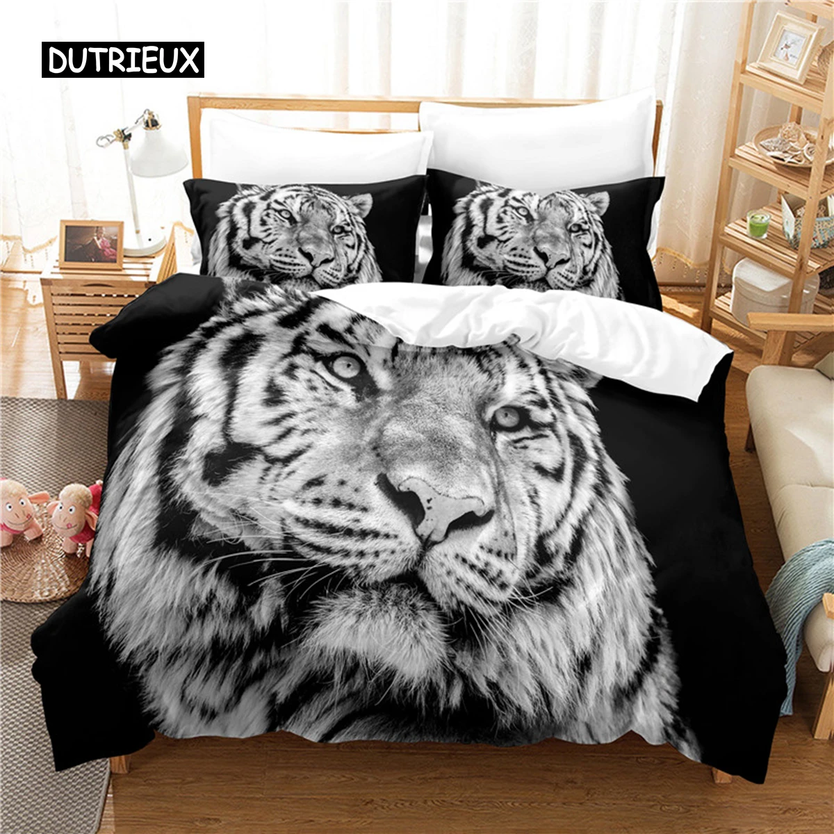 

Mighty Tiger Bedding Set Duvet Cover Set 3d Bedding Digital Printing Bed Linen Queen Size Bedding Set Fashion Design