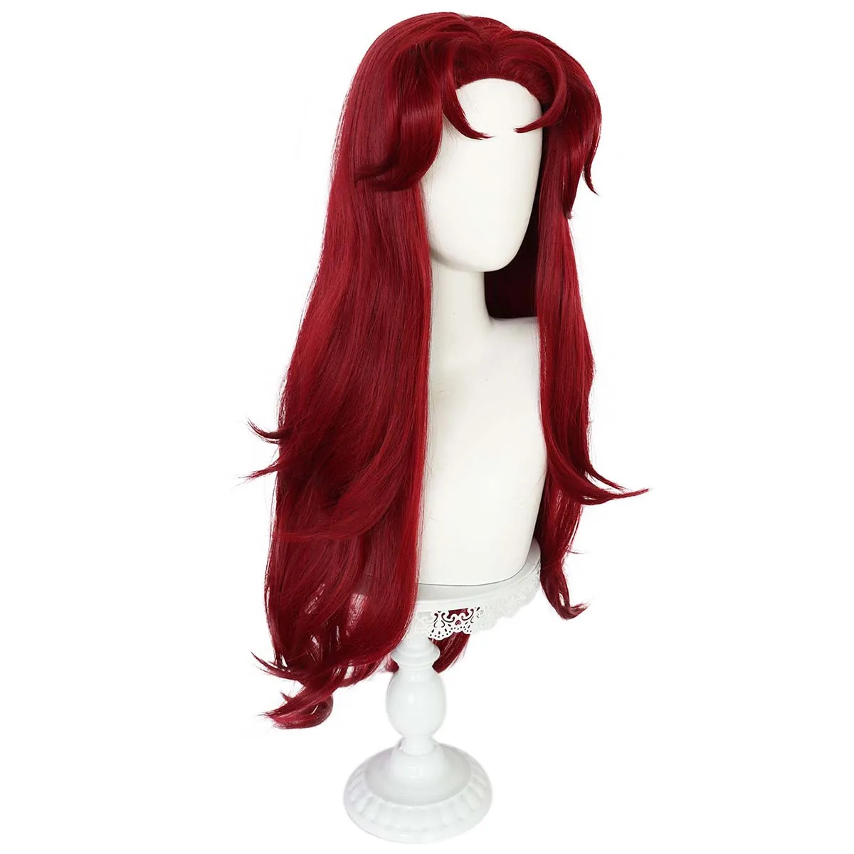 2025 nuova parrucca lunga bordeaux per cosplay Teen Titans Starfire per donna