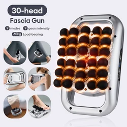 30-Head Fascia Gun High-Frequency Vibration Body Massage Gun Back and Waist Massager Massager Neck Shoulder Massager Masajeador