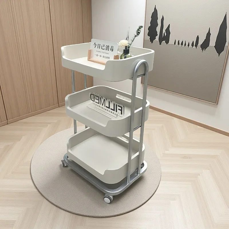 Beauty salon special trolley, beauty trolley, advanced tattoo embroidery, eyelash plastic surgery instrument, shelf, trolley