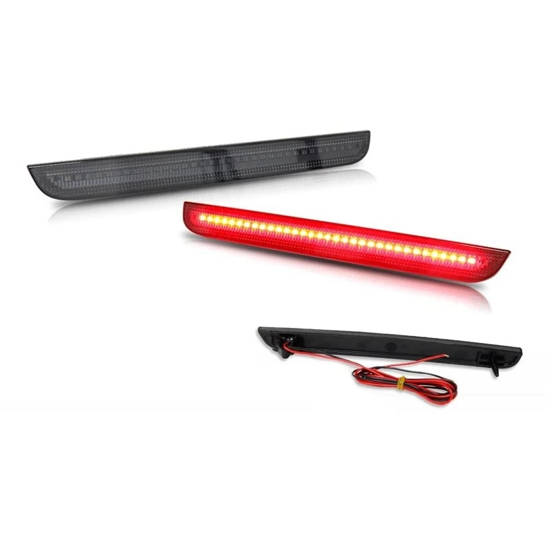 Exclusive Smoked Lens Red LED Rear Bumper Reflector Lights For Dodge
