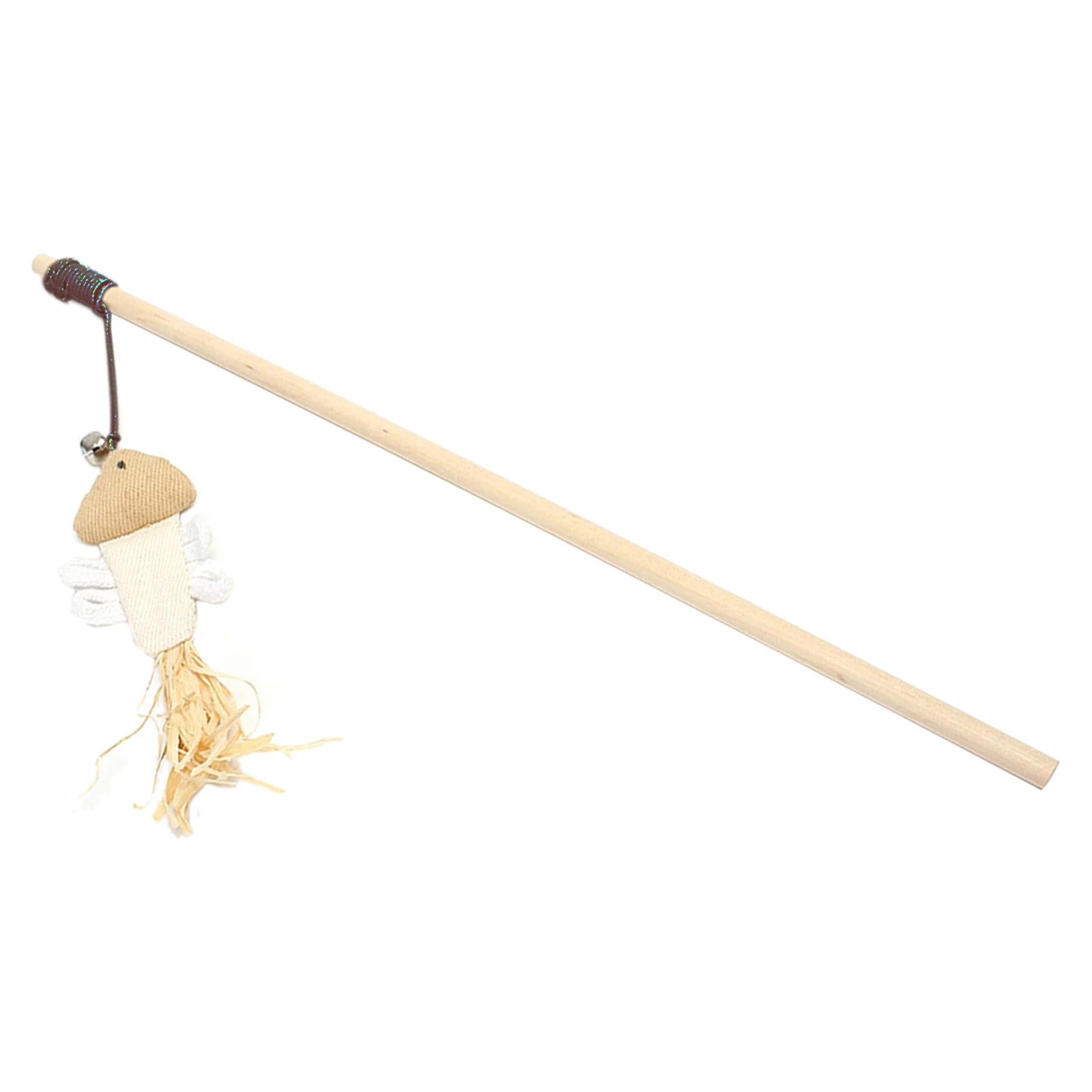 

Cat Teaser Stick with Bell Interactive Chick Wand for Kitten Exercise Activity Entertainment