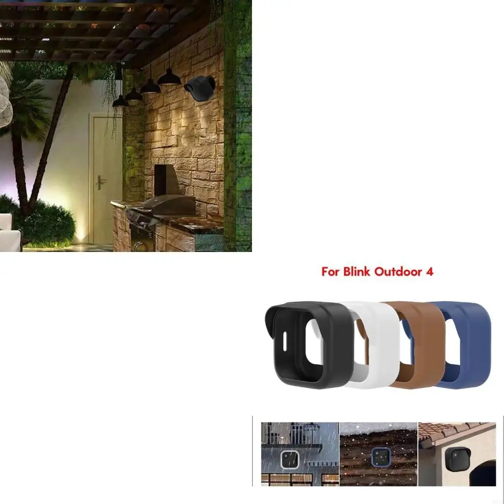 Durable Camera Silicone Cover for Blink Outdoor 4 Cameras Weatherproof and Long lasting Extend Device Usage 193A