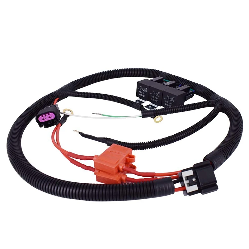 ECU Control Dual Electric Fan Upgrade Wiring Harness Kit 7L5533A226T For 1996-2006 GM Truck SUV