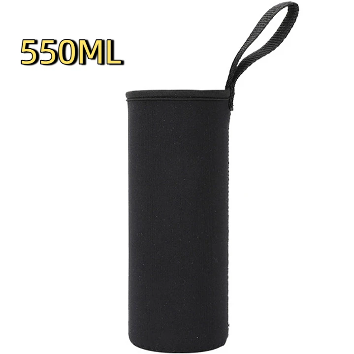 

Чехол для термоса, портативный набор вакуумных стеклянных чашек, спортивные аксессуары для кемпинга, 550 мл, чехол для спортивной бутылки с водой, изолированная сумка