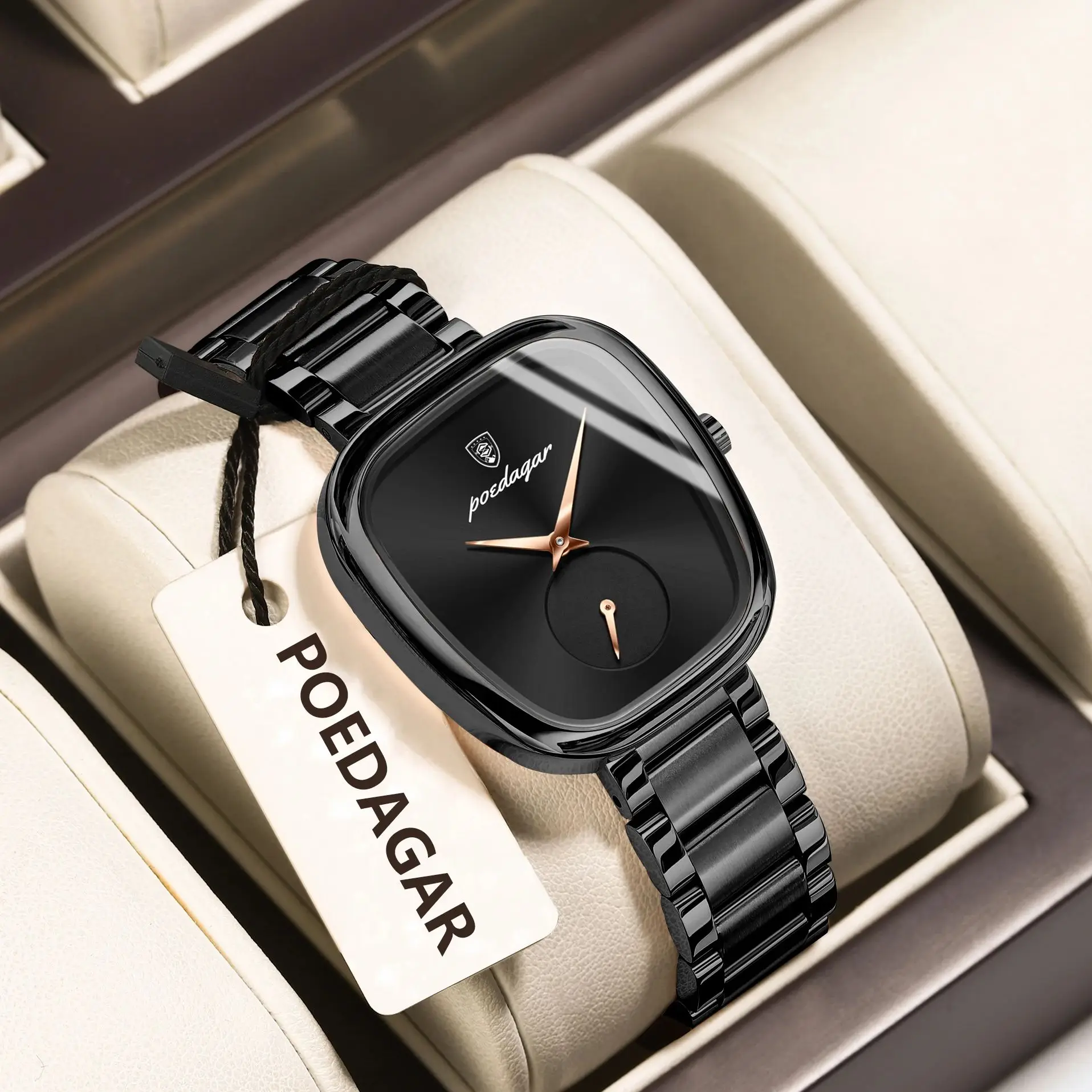 POEDAGAR Top Original Ladies Wristwatch Waterproof Stainless Steel Fashion Watch For Woman Quartz Luxury Elegant Women's Watches