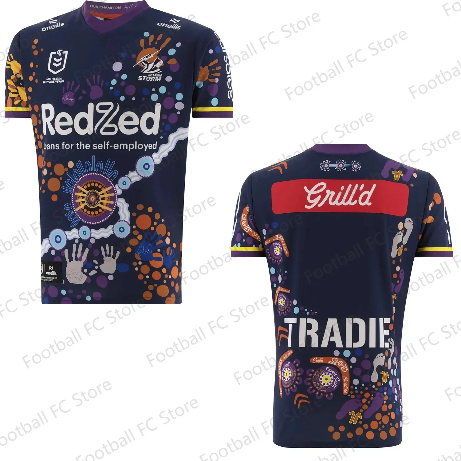 2024 Summer Latest Summer Australian NRL Indigenous Round Jersey 2024 Unisex Training 100% Cotton Jersey Uniform Adult Kit