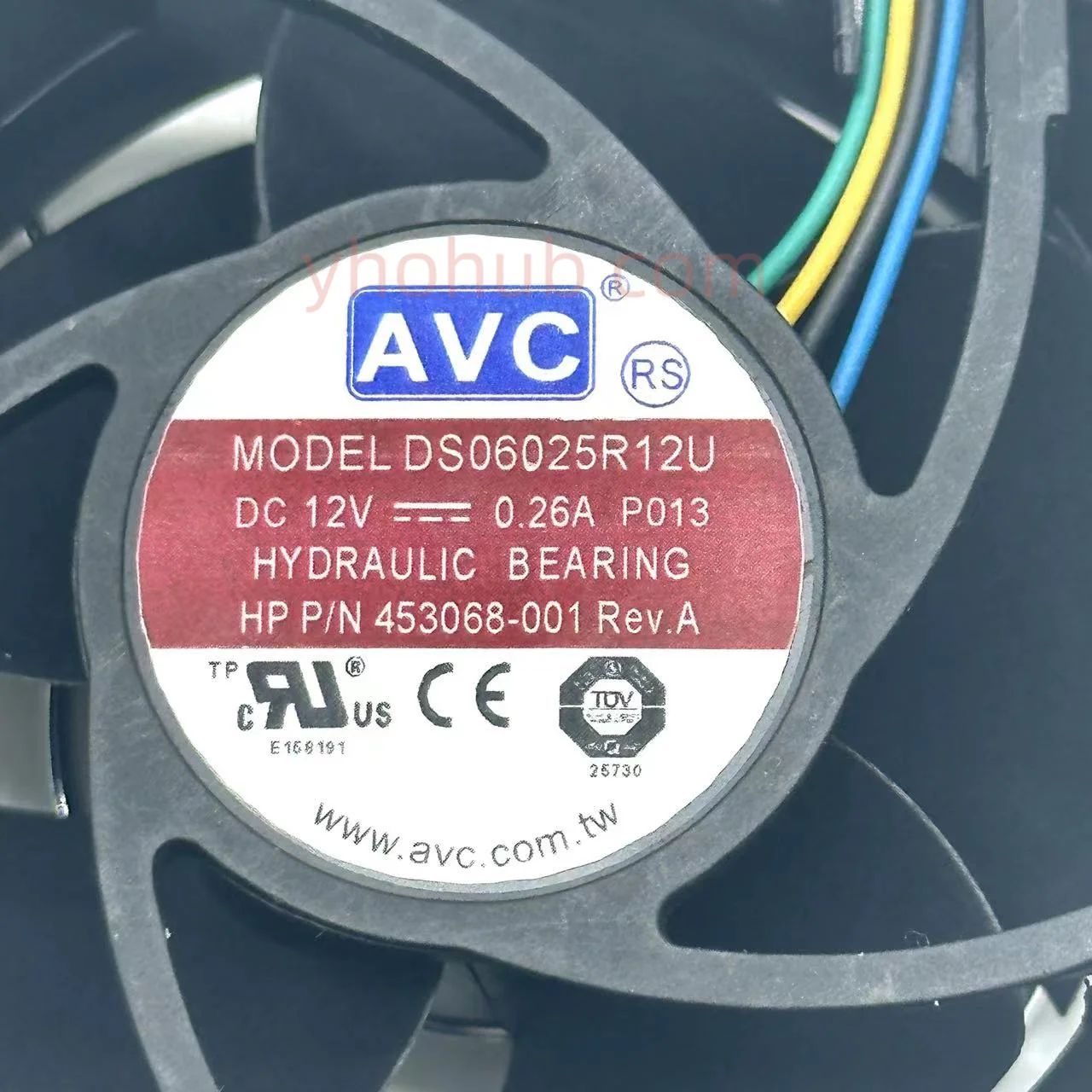 Imagem -03 - Avc Ds06025r12u P013 dc 12v 0.26a 60x60x25 mm Ventilador de Refrigeração do Servidor de Fios