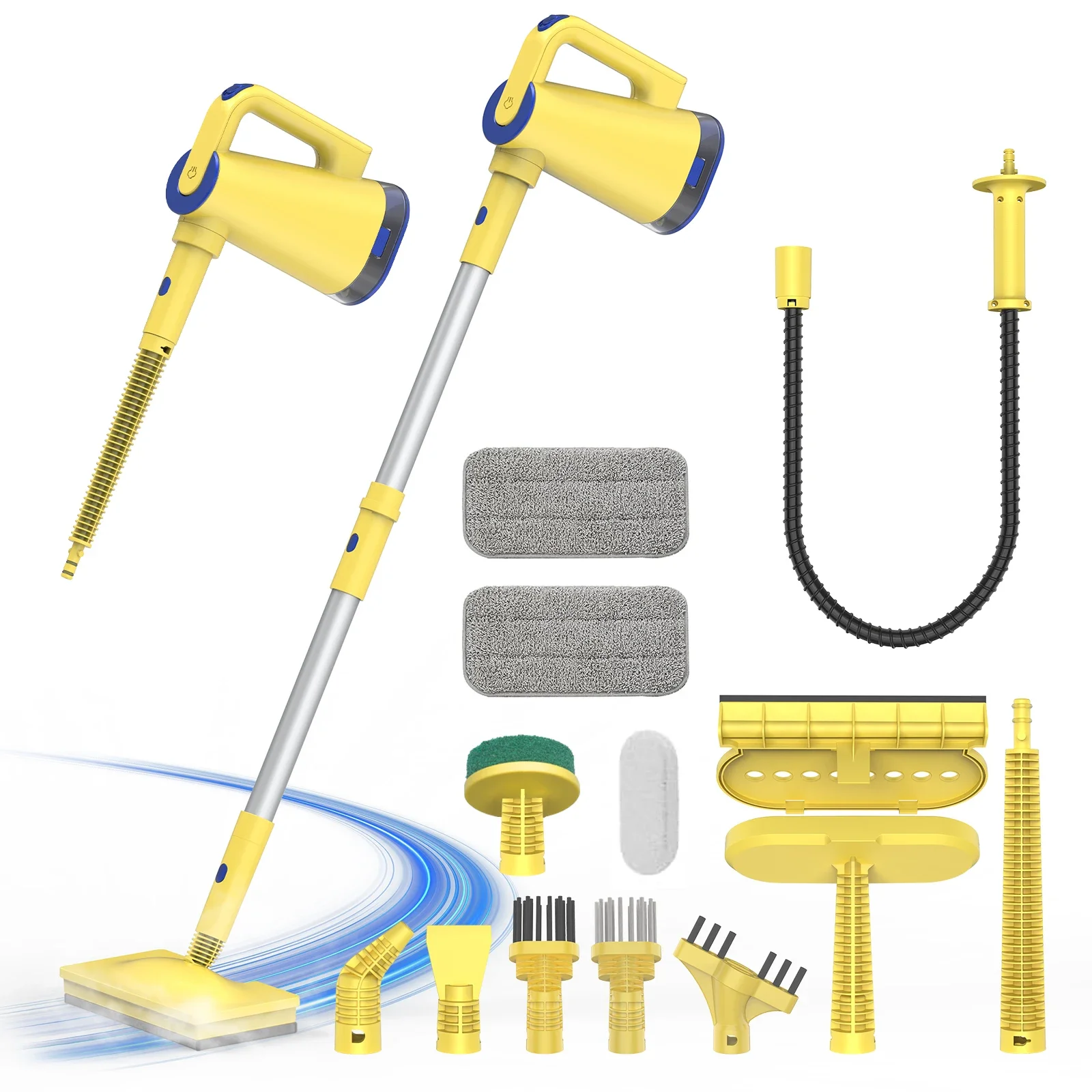 High Quality Portable Flat Mop Steam Cleaner Flexible Handheld Steam Mop for Carpet Cleaning Kitchen Bathroom for Household Use