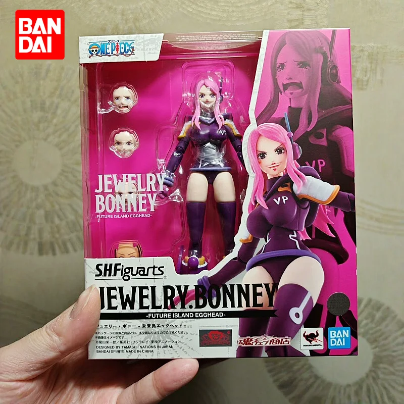 

Bandai Shfiguarts One Piece Jewelry Bonney Articulated Action Figure Future Island Egghead Genuine Anime Collectible In Stock