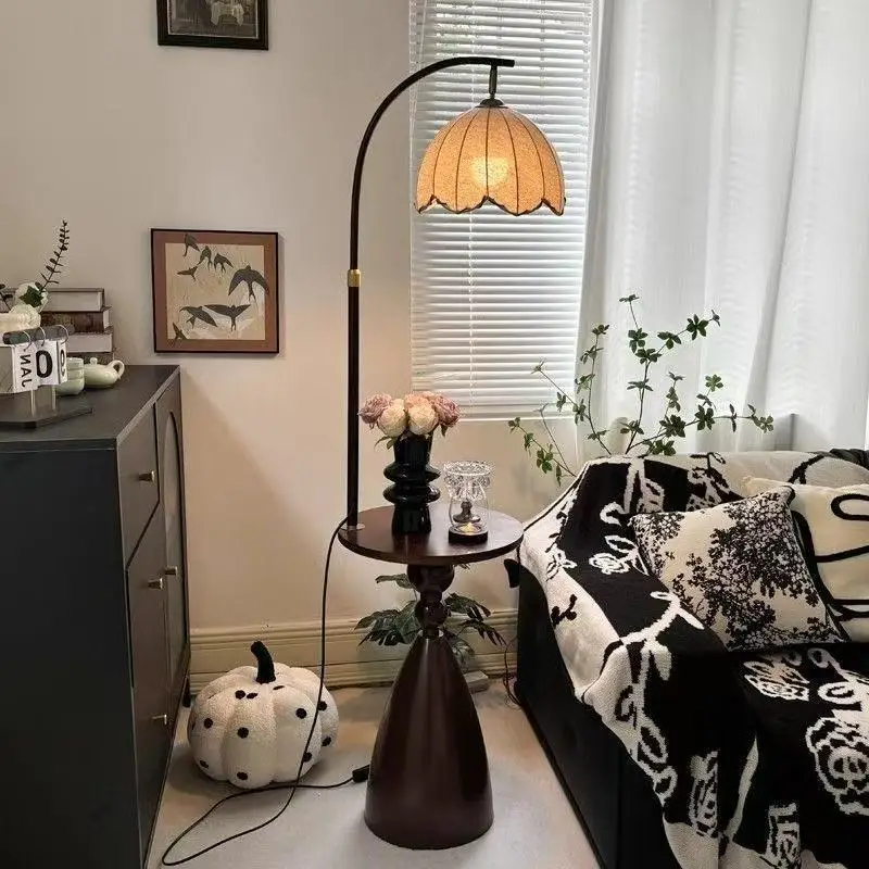 

Floor lamp antique bedroom bedside table integrated grapefruit lamp living room sofa atmosphere coffee table fishing lamp