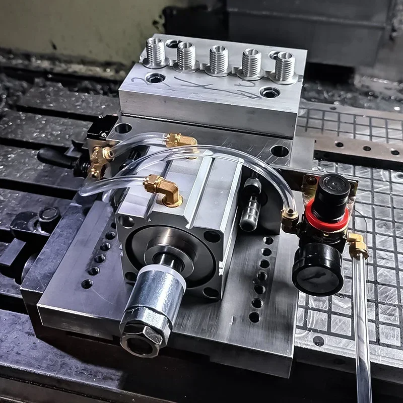 Pneumatic Vise High Precision CNC Double Strength Dynamic Vise Machine with Flat Mouth Pliers Machining Center Fixture