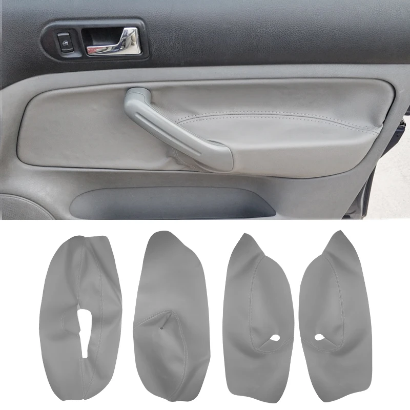 

Gray RHD / LHD For VW Golf 4 MK4 Bora Jetta 1998 1999 - 2003 2004 2005 2006 Car Door Armrest Panel Microfiber Leather Cover Trim