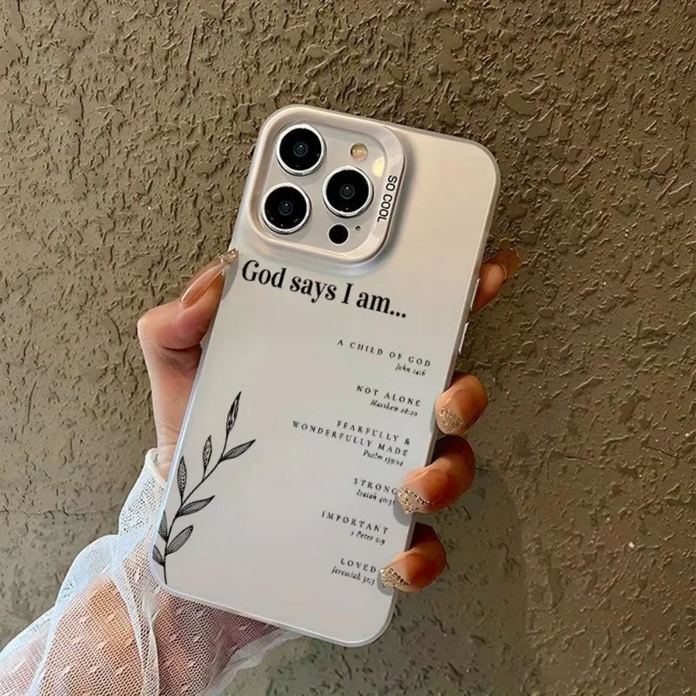 Christian Verse Phone Case For iPhone 17 16 15 14 13 12 11 Pro Xs Max Mini 8 7 Plus XR Air 17e 16e X Scratch-Resistant Cover