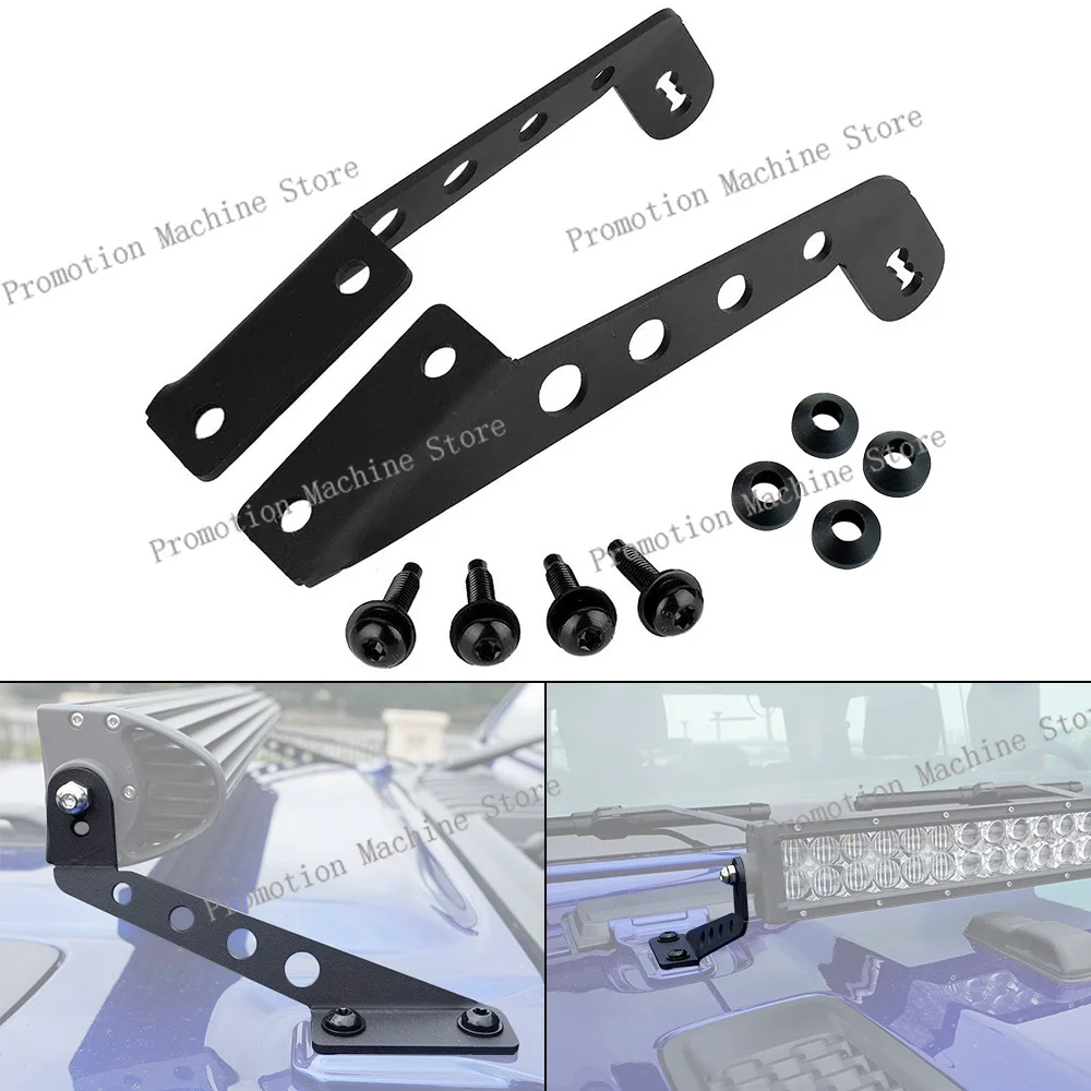 

Auto Accessories Hood Mount Led Light Bar Windshield Front Mounting Brackets For Jeep Wrangler JL 2018 2019 2020