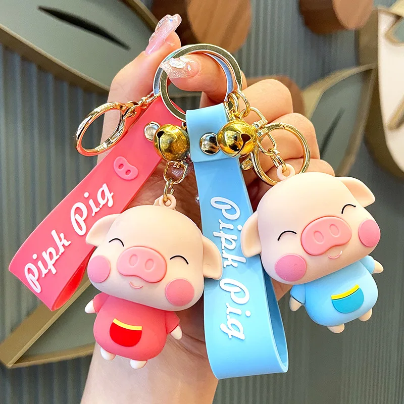 New Cartoon Cute Pinch Pig Nose Will Protrude Keychain Pendant Creative Fun  Pinch Music Fidget Toy Decompress Toys Kids Gifts