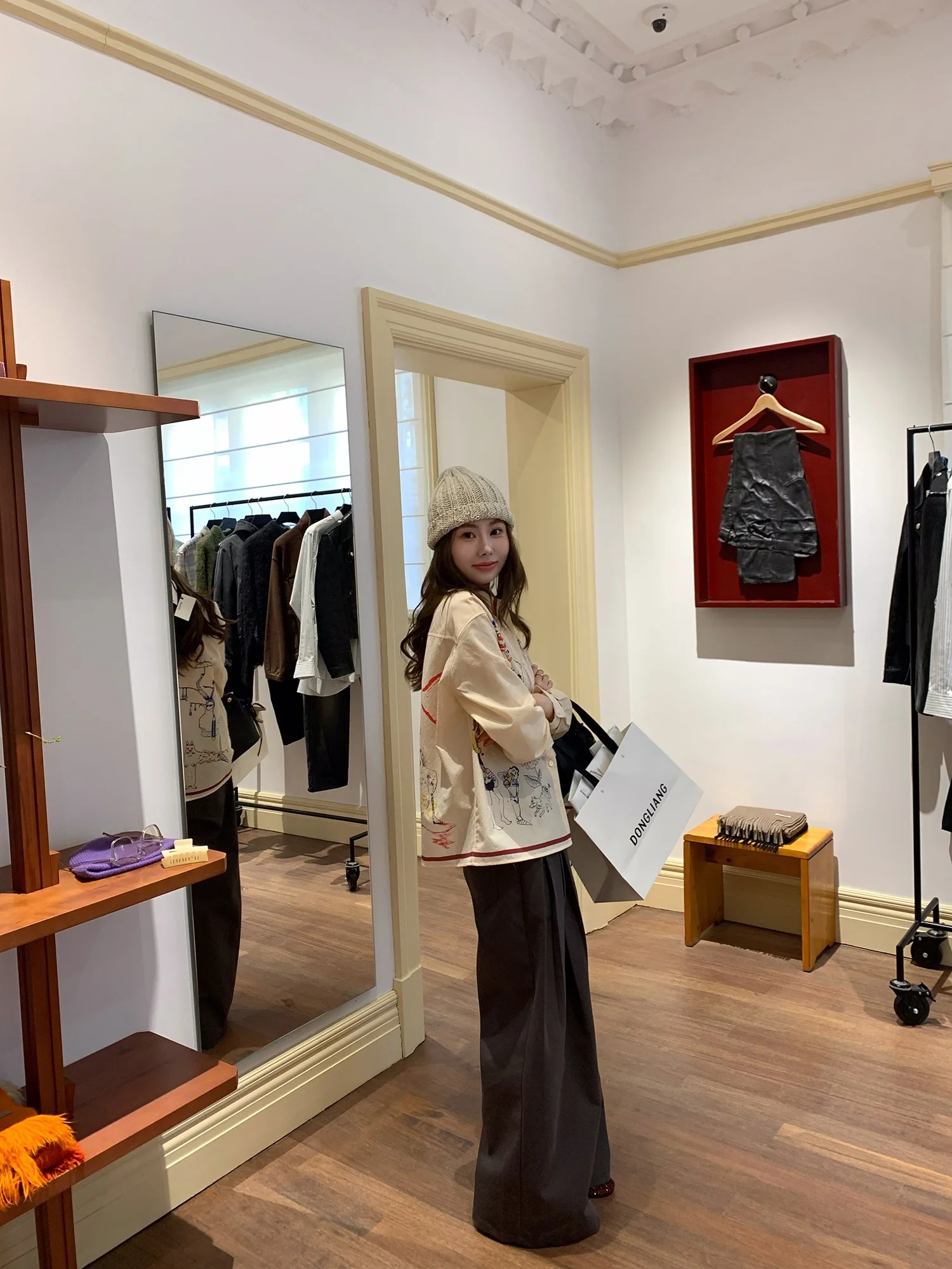 

Женская повседневная свободная блузка Realzz с художественным принтом, из легкого шелка, с длинным рукавом, дышащая, модная