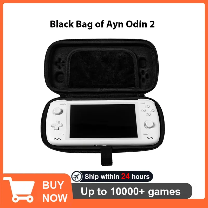 Original Black Bag 5.98Inch Touch Screen Handheld Game Console Portable Carry Case for Ayn Odin 2