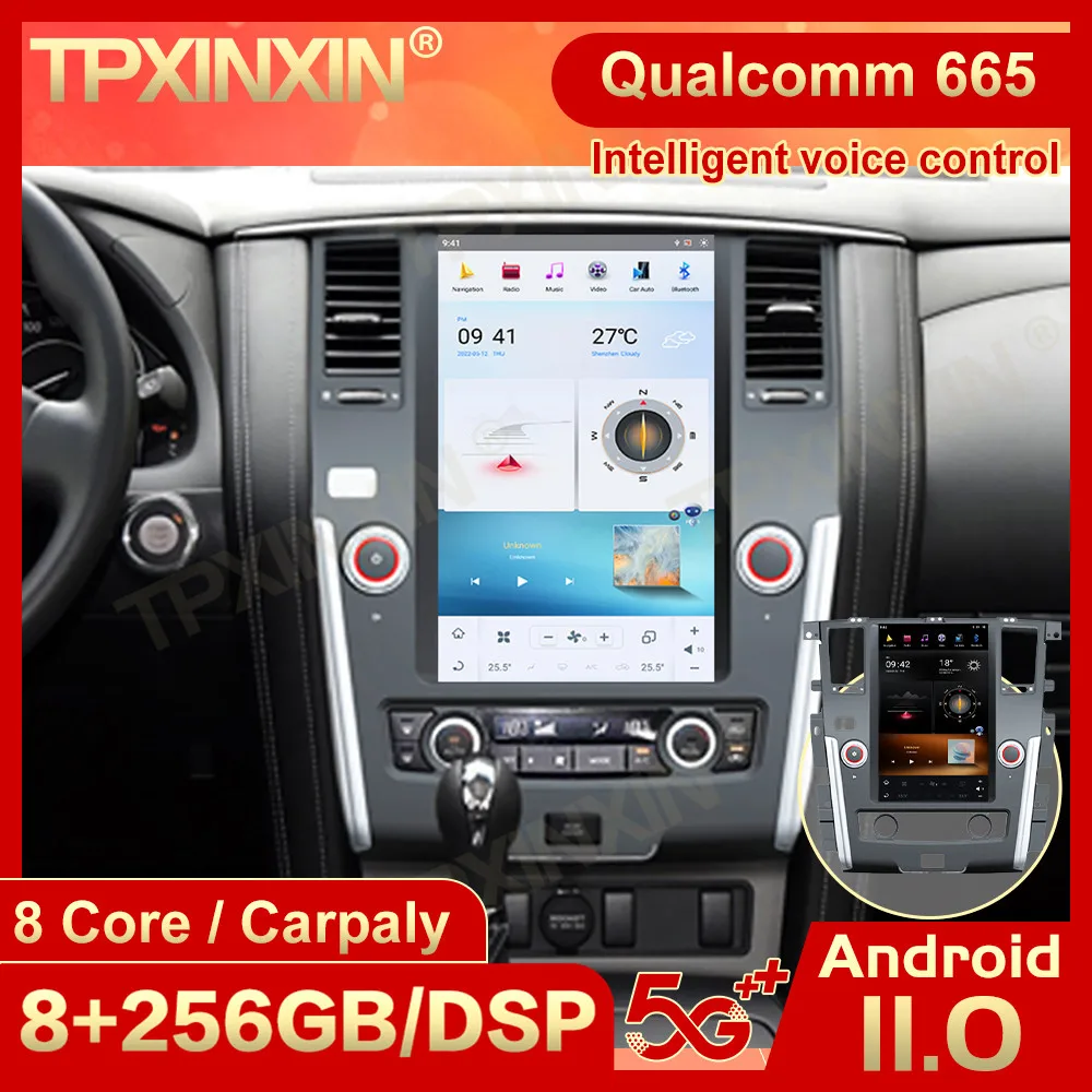 Carplay 2 Din Android Tesl- Multimedia Stereo For Nissan Patrol 2010 2011 2012 2013 2014 2015 2016 2017 Auto BT Navi Head Unit