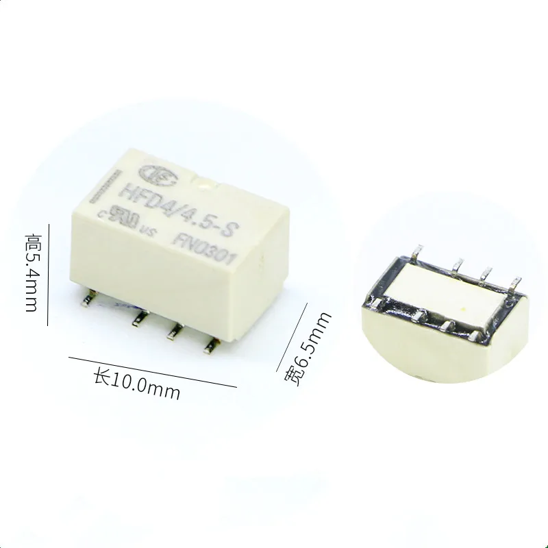 10Pcs/lot HFD4/3/5/9/12/24-S 2A 8PIN 3V 5V 9V 12V 24V DIY Signal communication relay SMD