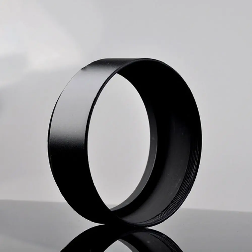 Universelle Gegenlichtblende mit mittlerem Fokus, verschraubt, Metall, Schwarz, blendfreie Abdeckung, Sonnenschutz für Canon/Nikon 40,5/43/46/49/52/55/58/62/67/72 mm