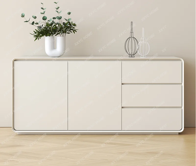 Sideboard Cabinet Solid Wood Modern Minimalist Storage Living Room Sundries Storage Home Wall