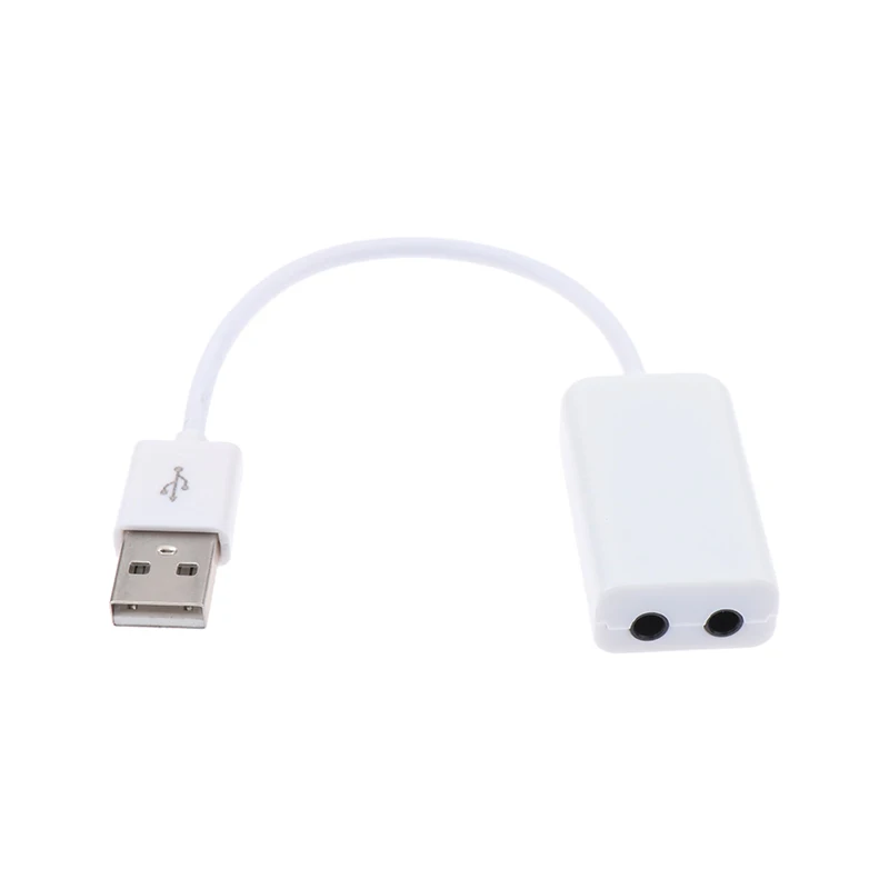 맥북 컴퓨터 노트북 PC 7.1 외장 USB 사운드 카드 잭, 3.5mm USB 오디오 어댑터 이어폰 마이크 사운드 카드