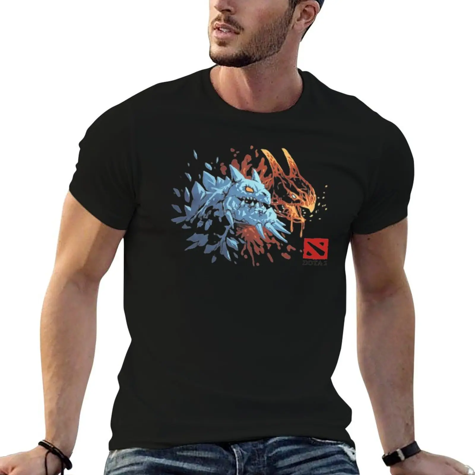 Dota 2 Jakiro T-Shirt man graphic t shirt t shirts designer t shirt man plain T-shirt