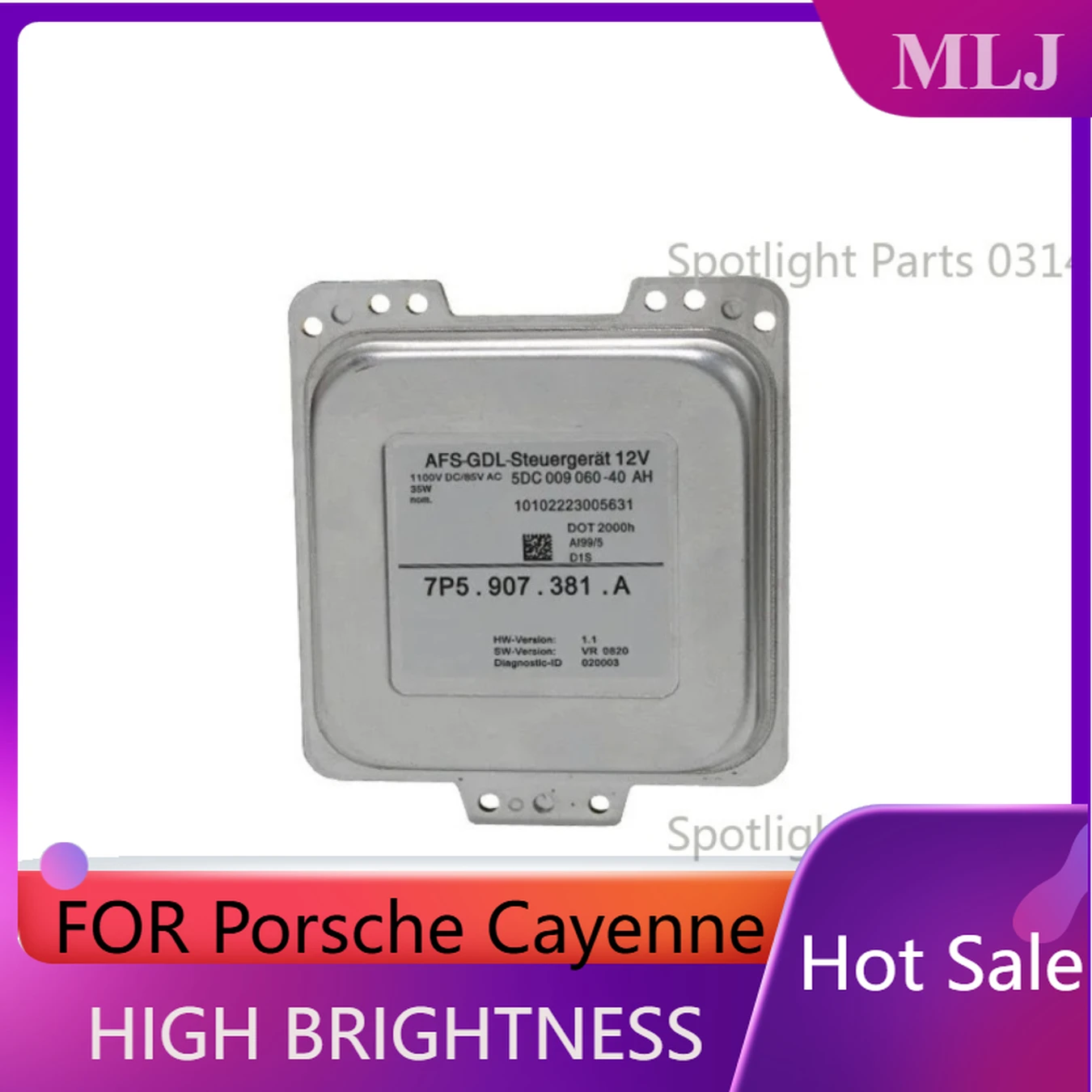 

7P5907381A 7P5907381B 7P5907381C Модуль балласта ксеноновых фар DRL для Porsche Cayenne 2011-2013, 7P5.907.381.A, Автоаксессуары