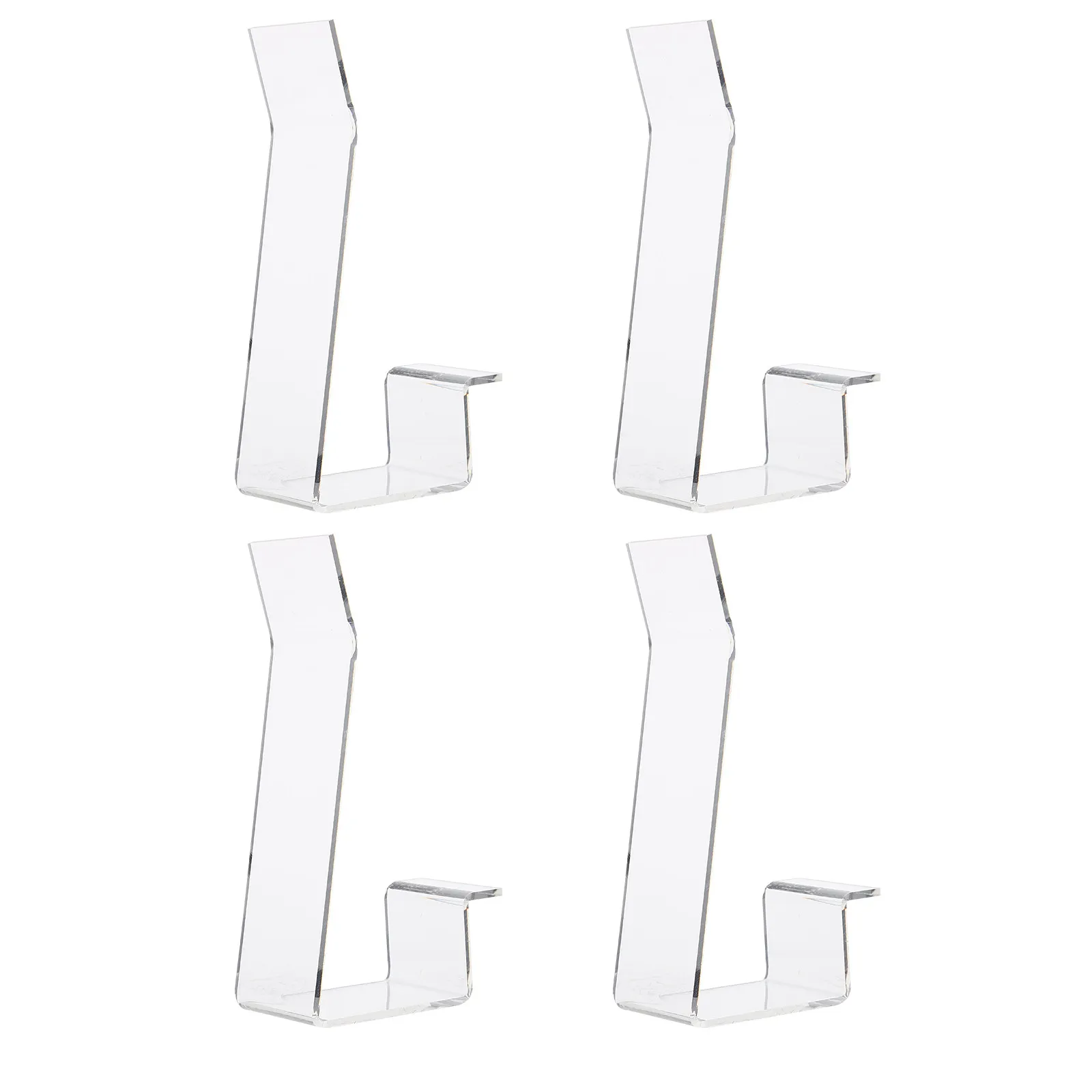 4Pcs Shoes Display Stand Acrylic Rack for Sneaker High Heel Sandal Store Display Holder Shelf Tool Acrylic Shoes Rack