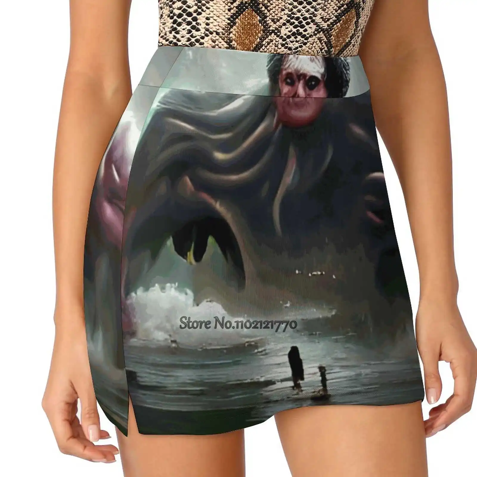 

Giant Women Tennis Skirts Golf Badminton Pantskirt Sports Phone Pocket Skort Wrestling Andre The Giant Wwf Ocean Horror Ai