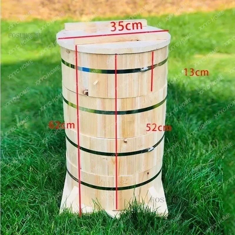 

Утолщенный деревянный пчелиный улей, круглый ствол, пчелиный домик, инструменты для пчеловодства, оборудование для пчеловодства, принадлежности для пчеловодства w u