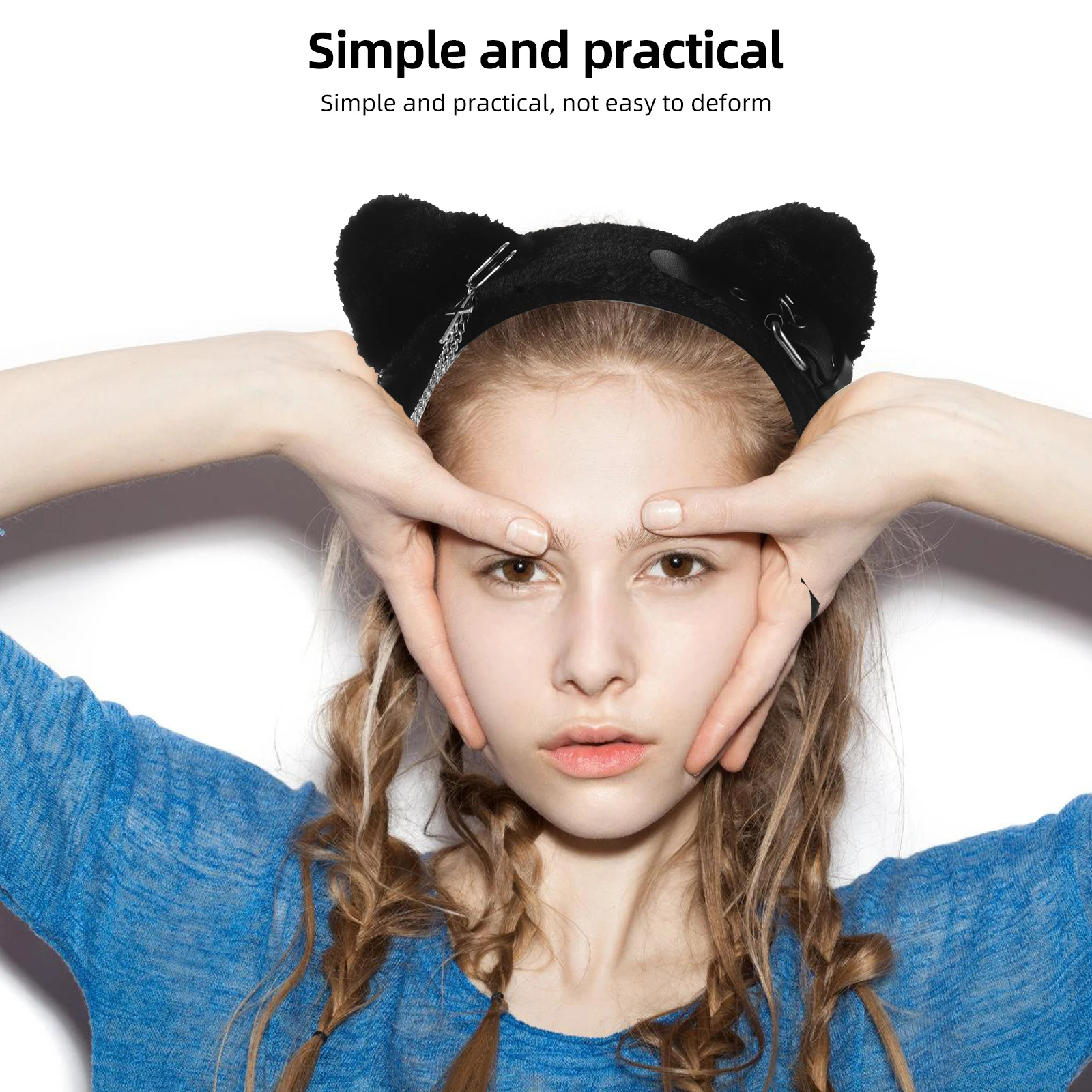 

Cat Ears Headband Headbands Costume Accessories Hairband Animal Headpiece Adult Aldult