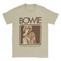Camiseta Davids Bowied para hombre, camisetas novedosas, camisetas de manga corta con cuello redondo, camisetas de algodón puro 4XL 5XL