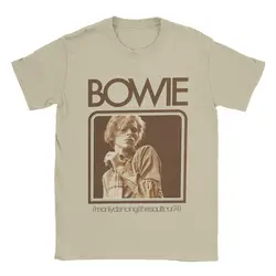 Davids Bowied Men's T Shirt Novelty Tees Short Sleeve Round Neck T-Shirts Pure Cotton 4XL 5XL Tops