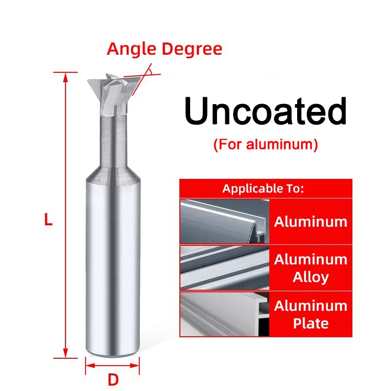 텅스텐 카바이드 더브테일 밀링 커터 모따기, HSS 엔드 밀 CNC 그루브 도구, 45/60 도 블레이드, 금속 스틸 모따기 드릴 비트