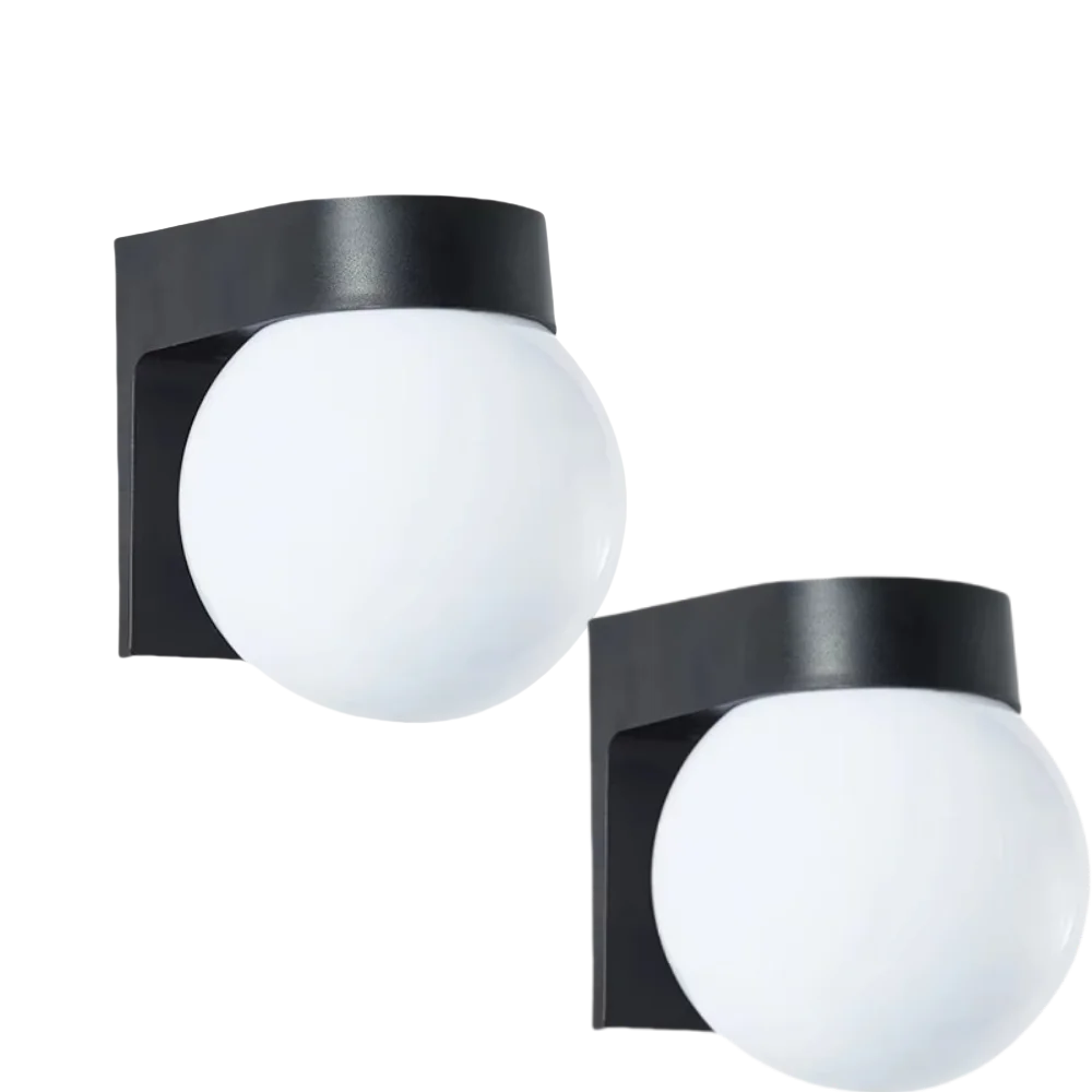 

2PCS LED Nordic Modern Modern Design Lamp Loft Villa Outdoor Porch Light Lamp Night LED Ball Wall Lamp Yard Garden Decor