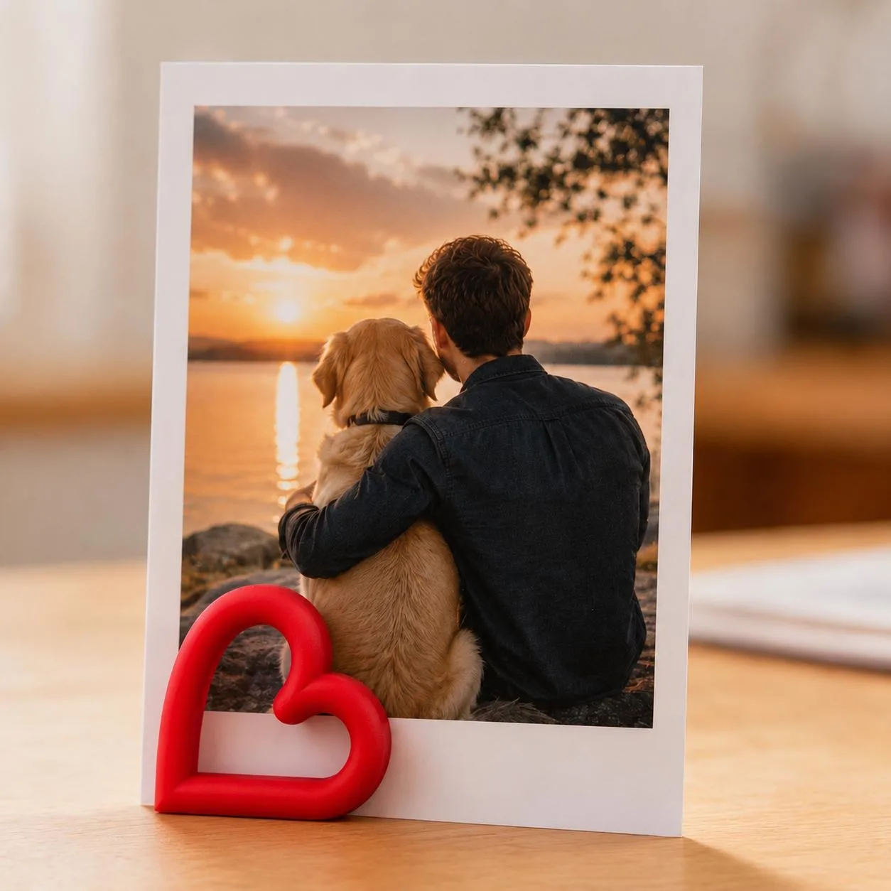 2 heart-shaped photo holder,instant photo,postcard to add romance to your home and desk,birthday,Thanksgiving,Christmas gift
