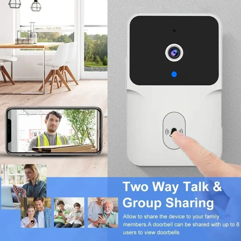 Xiaomi MIJIA WiFi Video Doorbell Wireless HD Camera PIR Motion Detection IR Alarm Security Smart DoorBell WiFi Intercom for Home