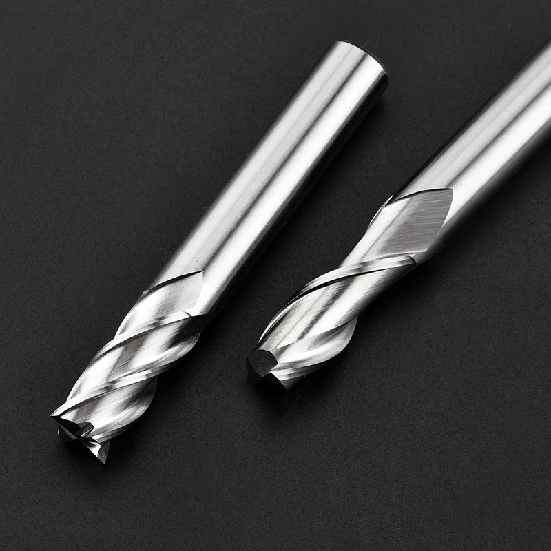 Xuhan End Mills High Precision HSS Metal Cutter Cobalt D1-25mm 2 3 4 Flutes Teeth Aluminum Milling Tool Key Seater Router Bit