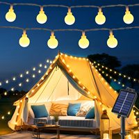 Solar Lights Outdoor Waterproof LED Globe String Lights 8 Modes Outdoor Christmas Garden Lights for Yard Balcony Patio Party