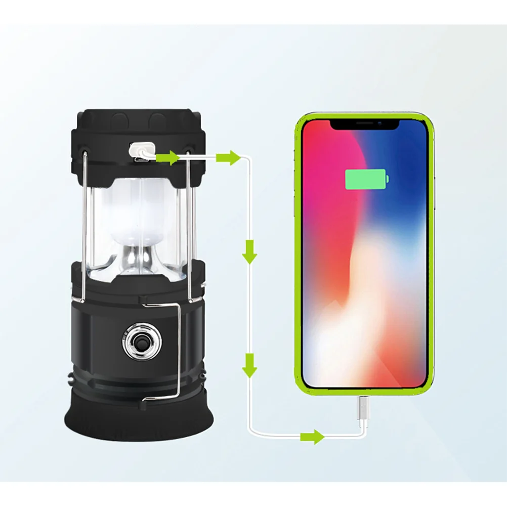 

Multifunction Solar Camping Light USB Charging LED Tent Outdoor Emergency Lamp Portable High Brightness Multiple Modes Easy to