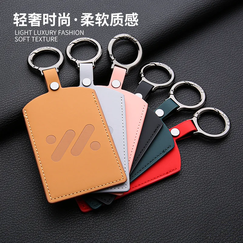 

Car Accessories NFC Card Remote Leather Key Cover Case For IM Zhiji LS7 L7 Protector Holder Shell Auto Keychain