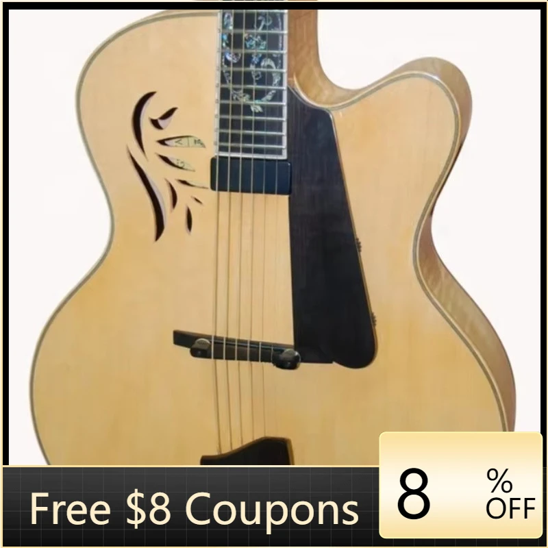 

STLF Yunzhi Archtop Maple Customizable Acoustic Jazz Good Guitar Quality Instruments Musical Acoustic Electric Guitar