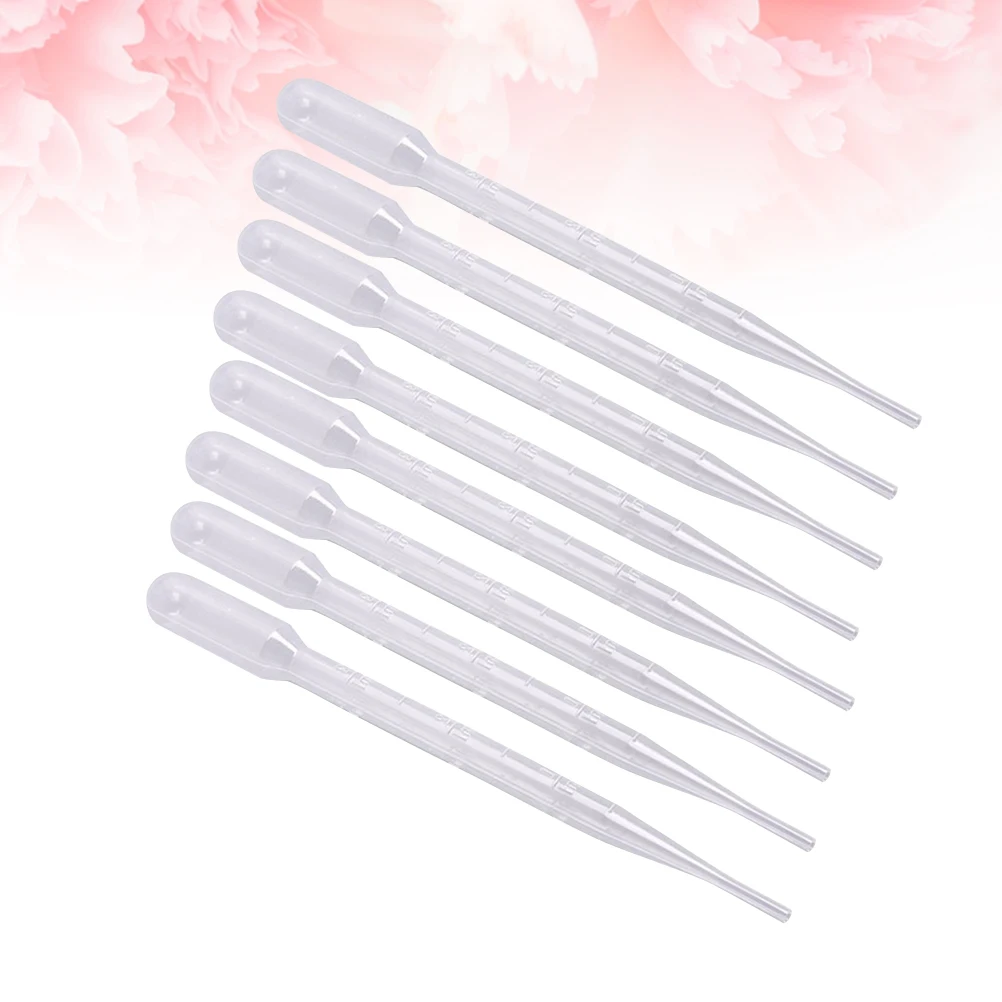 

300pcs 3ml Plastic Transparent Pipettes Disposable Safe Scale Dropper Supplies (155mm, 1.2g/Each)