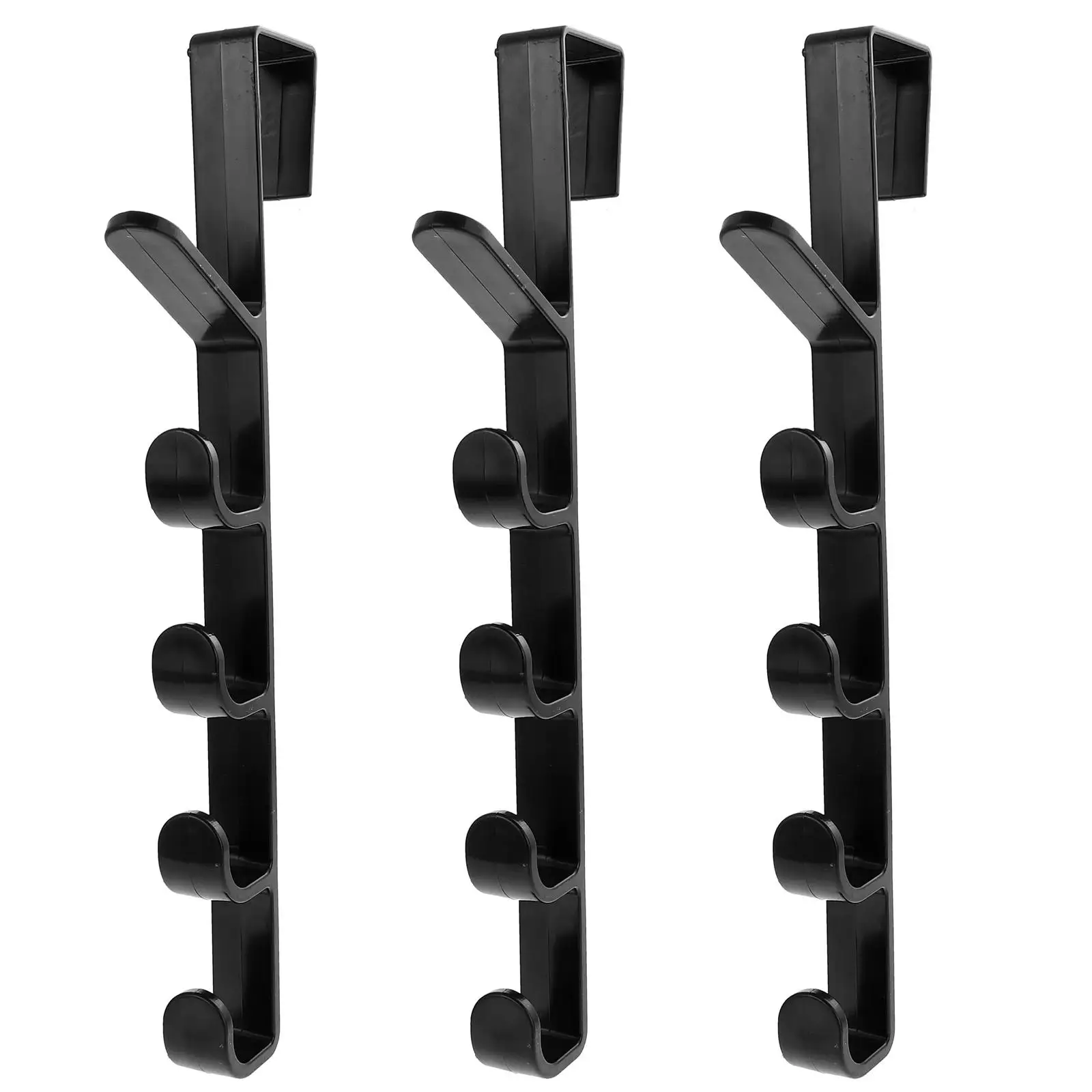 

3 Pcs Door Coat Hook over Hooks The for Hanging Wall Belt Rack Racks Hanger Back Hat Organizer