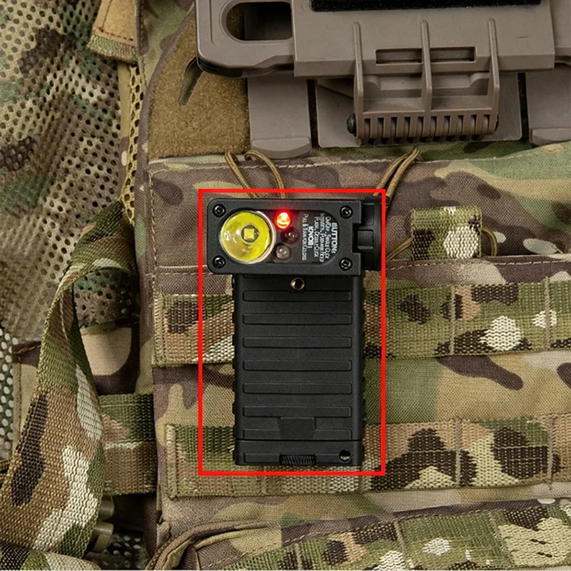 FMA Tactical Hands-free Light, Helmet Mount Survival Light Multi-level Adjustable with IR Strobe and RGB Signals TB1500