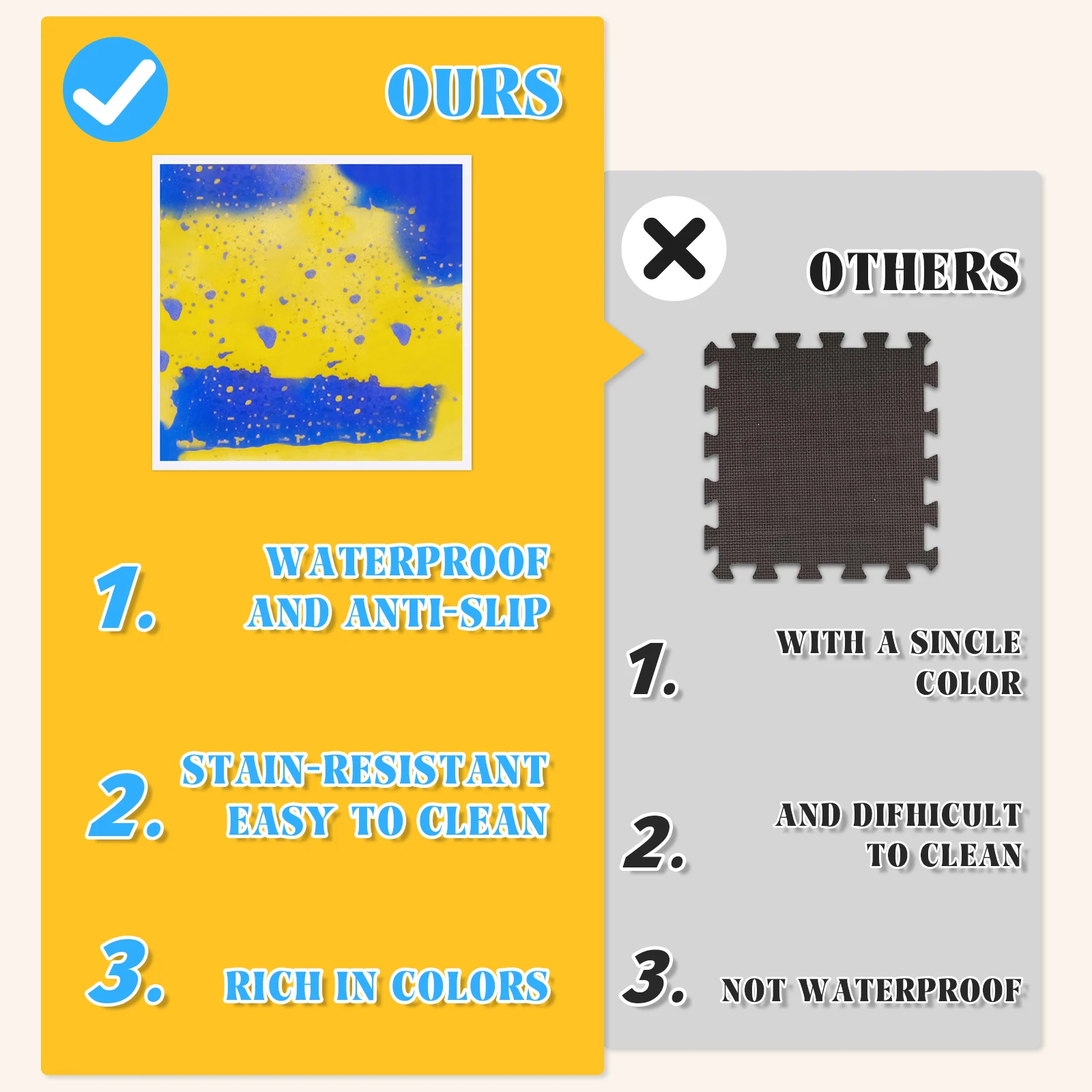 Gioia tattile Grow-with-Me: giocattoli sensoriali visivi Regola ai bambini che cambiano esigenze sensoriali sul tappetino