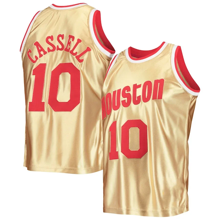 24/25 Summer USA NBA High Quality Houston Rockets Breathable Sweat-absorbing Sports Vest T-shirt Competition Jersey NBA Jersey