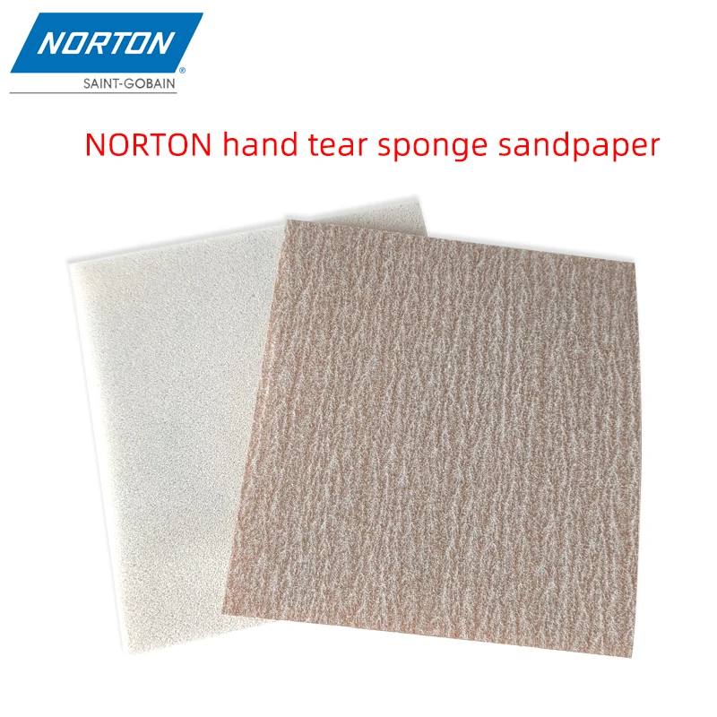 50//200 PCS Of American NORTON Sponge Sandpaper Rolls For Hand-torn Flexible Polishing Of Automobile Sheet Metal Spray Paint